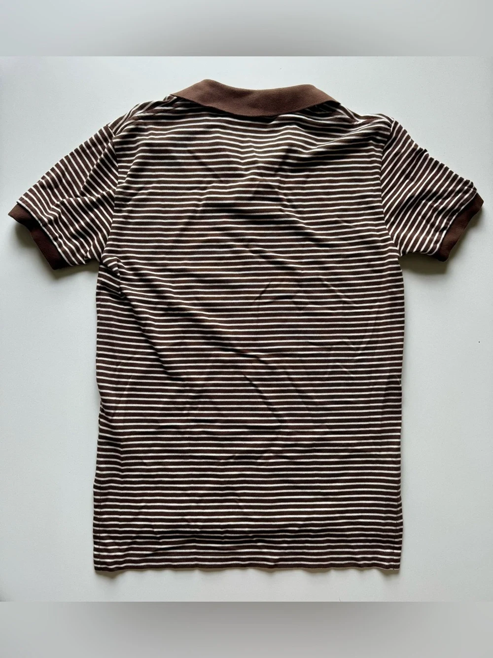 Polo by Ralph Lauren Brown and White Striped Polo